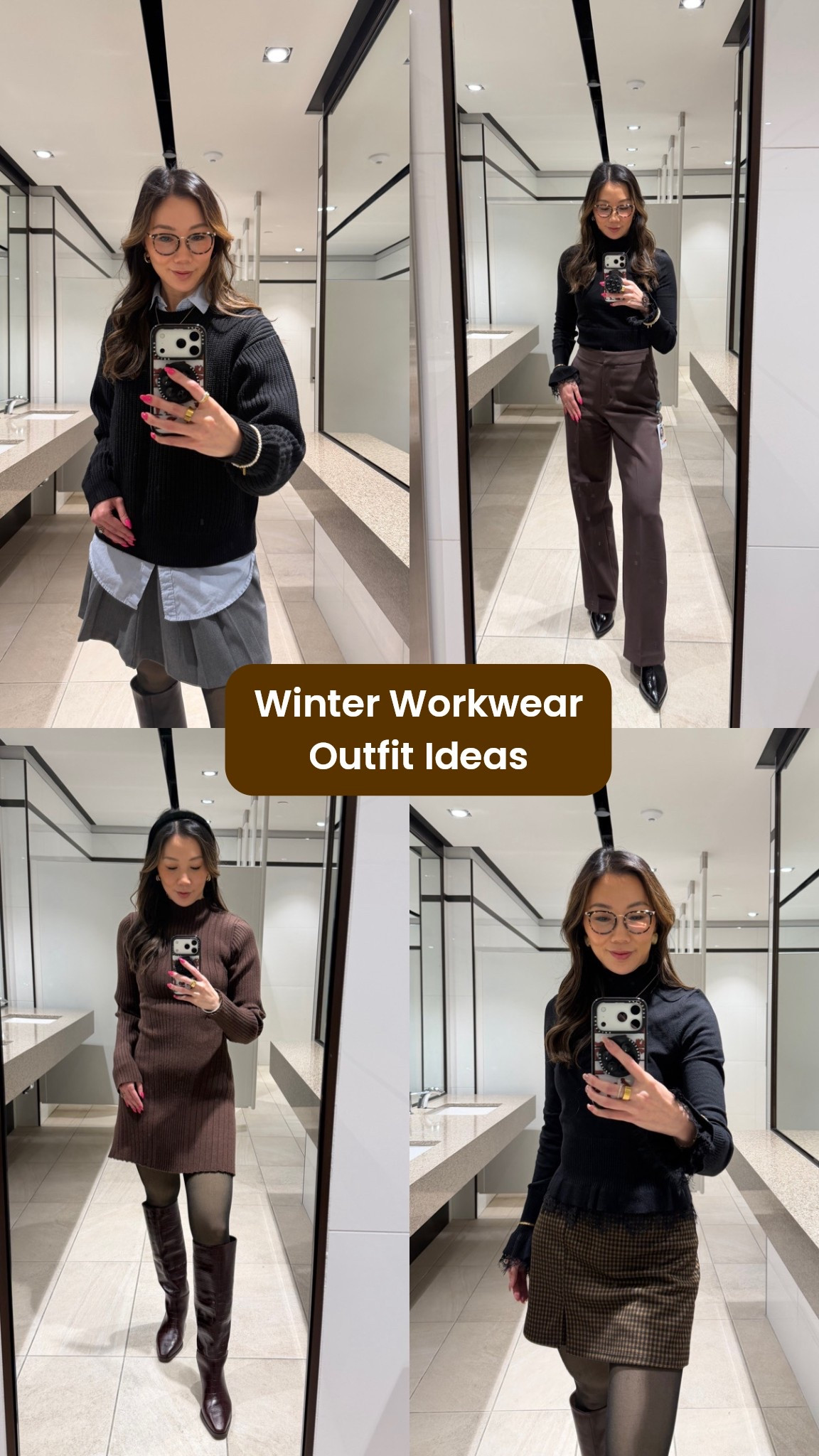 Winter workwear ideas built on capsule wardrobe basics ❄️
Think mix-and-match staples that actually work: tailored trousers, knit tops, classic blazers, cozy sweaters, long wool coats, and polished boots. Neutral layers you can rotate all season and re-style without overthinking.
Simple outfit formulas that feel warm, professional, and elevated — proof that a strong capsule wardrobe makes getting dressed for work easy.

#LTKootd #LTKWorkwear #LTKgrwm