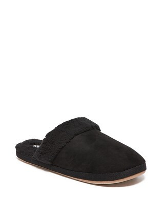Faux-Suede Sherpa-Lined Slide Slippers for Women | Old Navy US