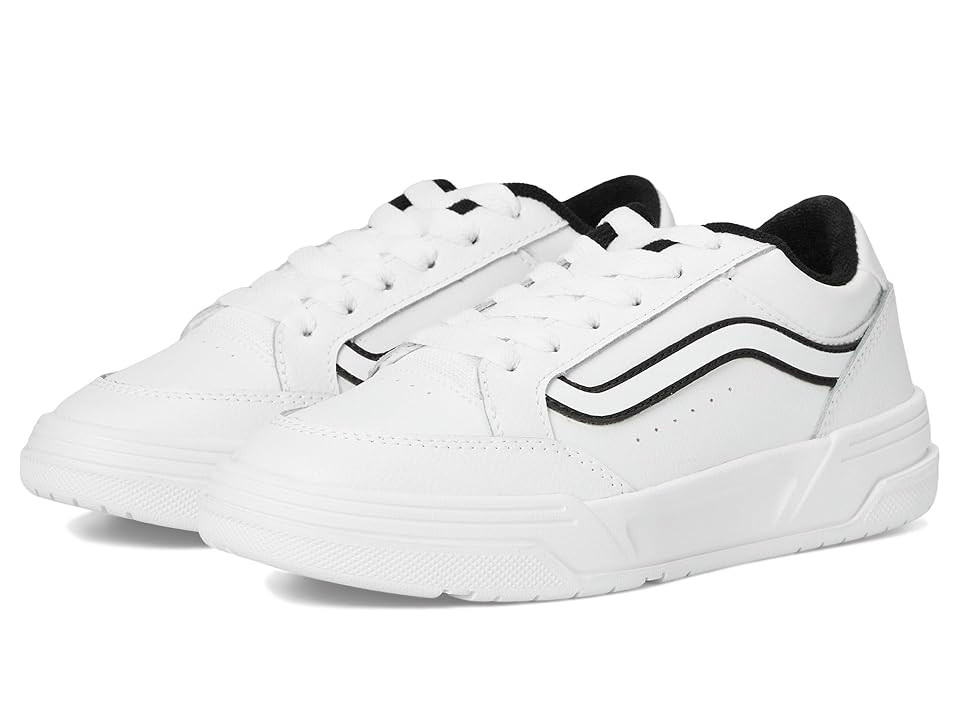 Vans Kids J Hylane (Big Kid) Kids Shoes White/Black : 5 Big Kid M, Cotton/Lace/Leather | Zappos