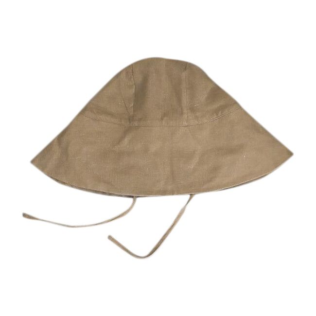 The Simple Folk | Sun Hat, Camel (Tan, Size 0-3M) | Maisonette | Maisonette