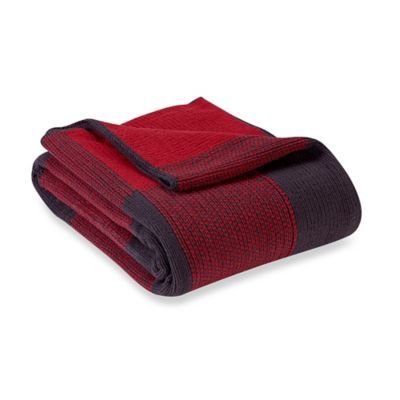 Buffalo Plaid Knit Chenille Throw Blanket | Bed Bath & Beyond