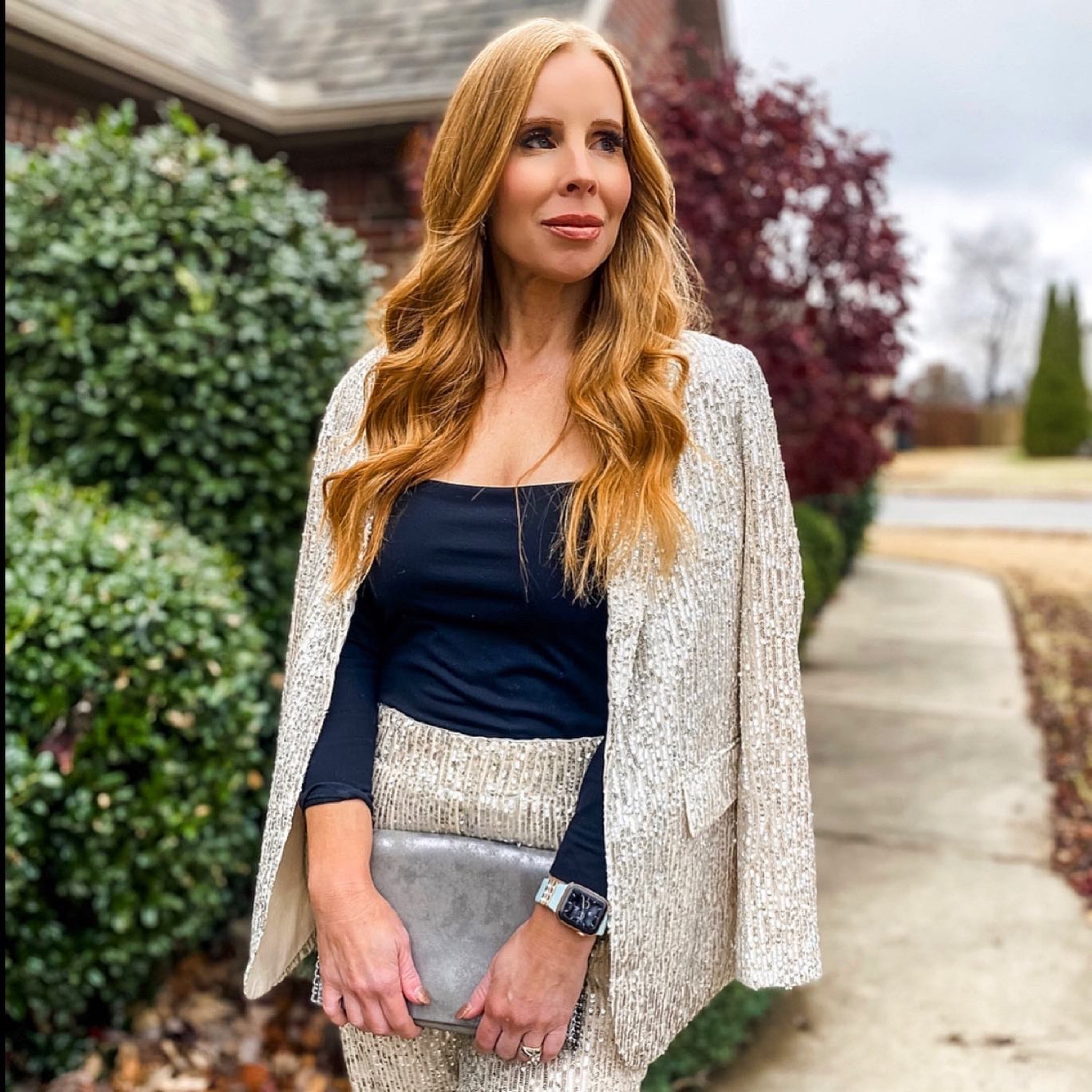 Holiday outfit, blazer style, party look, Christmas outfit, sequin blazer, love loft, New Year’s Eve 

#LTKHoliday #LTKSeasonal #LTKstyletip