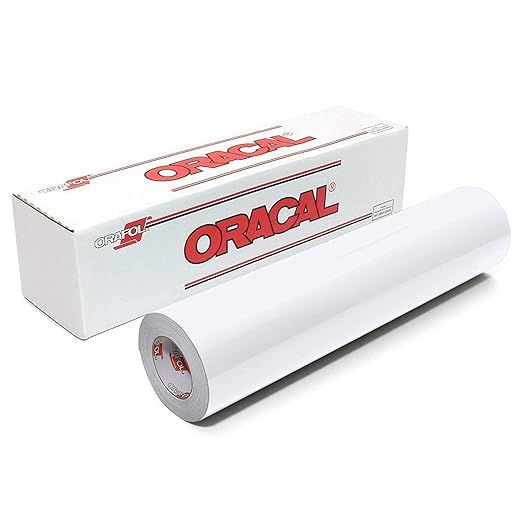 Roll of Oracal 651 Matte White Vinyl for Craft Cutters and Vinyl Sign Cutters (12" x 15') | Amazon (US)