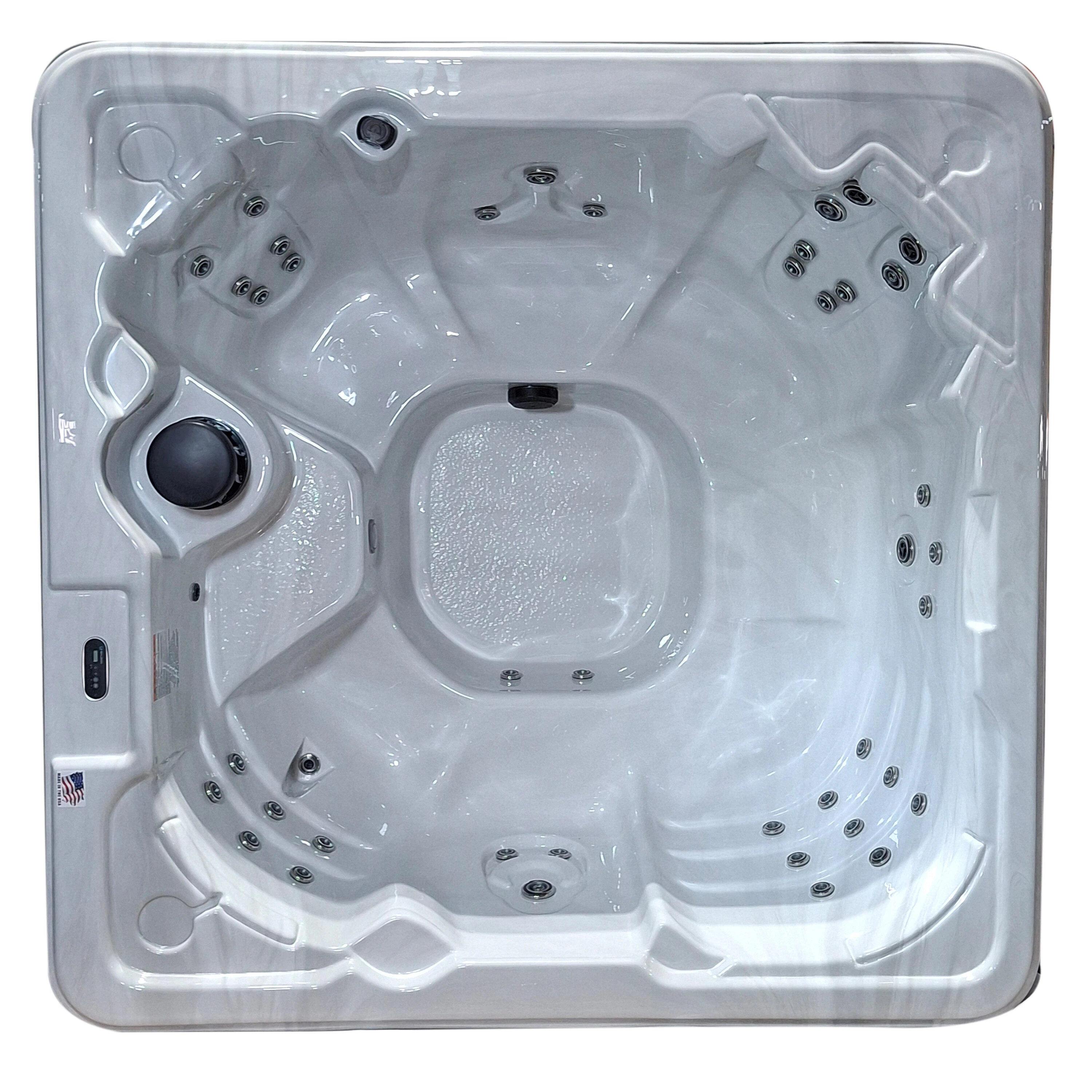 USA SPAS 50 Jet 8 -Person Square Hot Tub (Cover Included) Stainless Steel | MODEL 5A SM | Lowe's