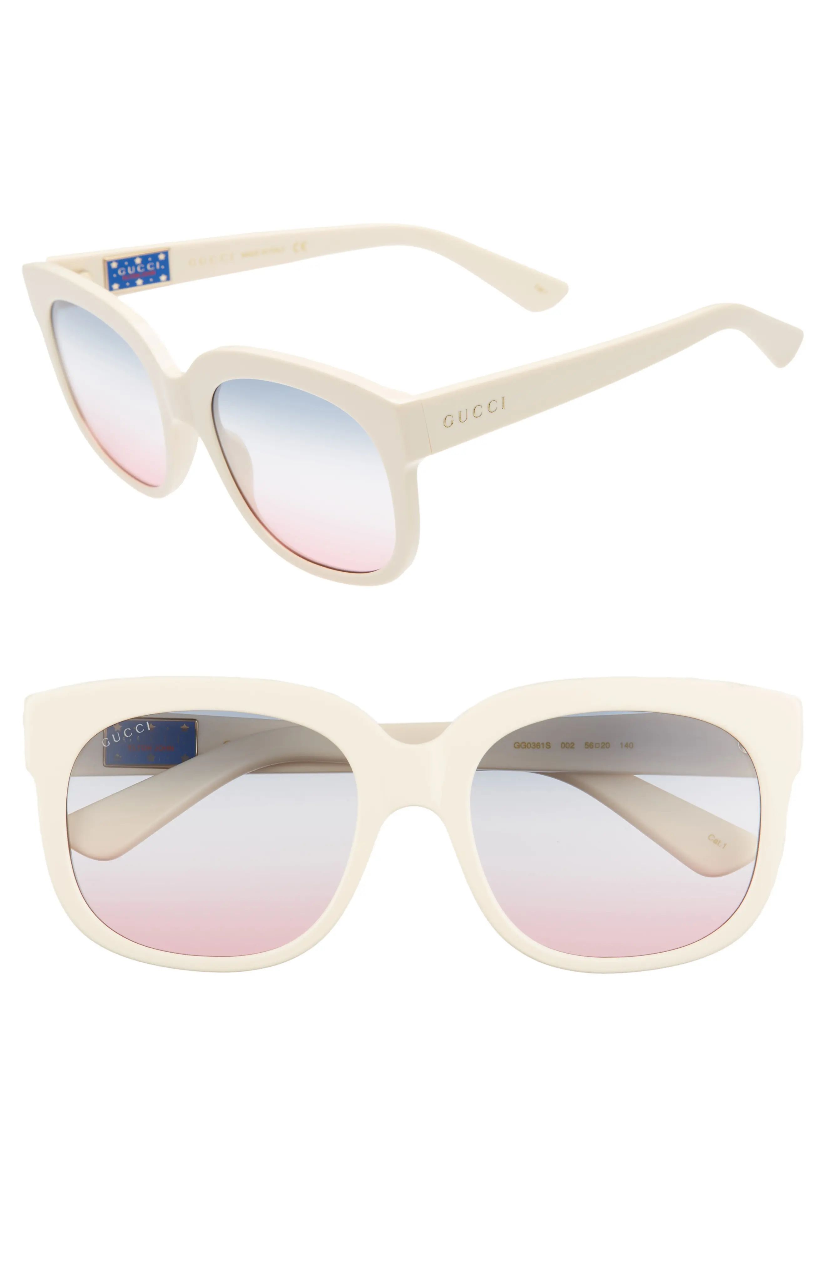 Gucci 56mm Gradient Cat Eye Sunglasses | Nordstrom