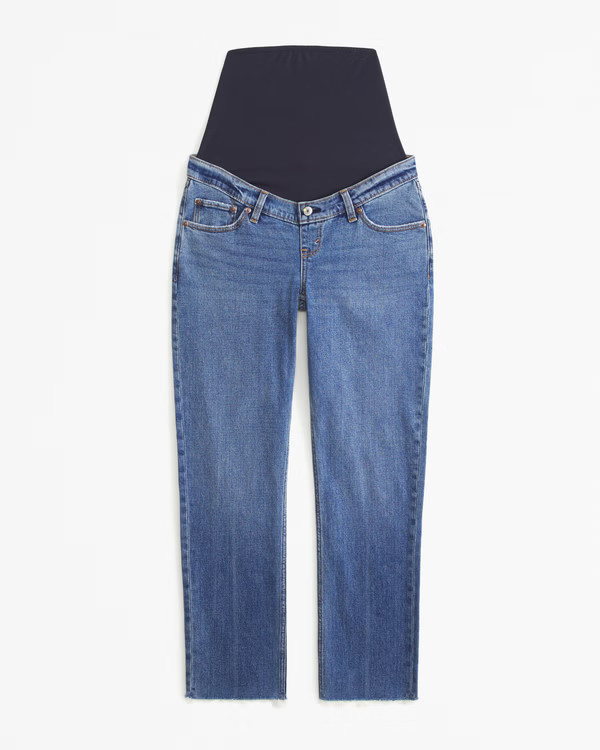 Women's Maternity 90s Straight Jean | Women's | Abercrombie.com | Abercrombie & Fitch (US)