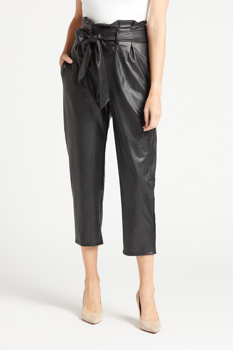 Commando  Faux Leather Paper-Bag Pant | Evereve