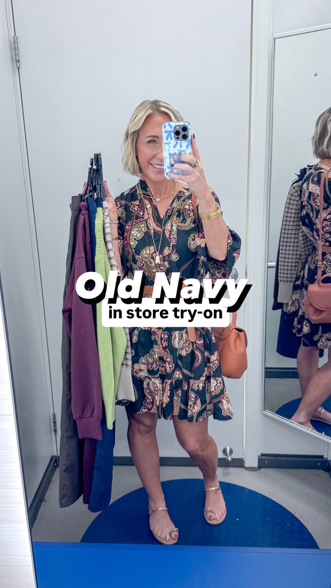 Old Navy - in store try-on:
*Currently 40% off - but ends tonight.
* V-Neck Midi Dress w/ Short Sleeves - size XS. $24.98. 3 colors.
1. High-Waisted Wide-Leg Trouser - size XS (regular, but petite would have been better). 6 colors. (Navy Plaid & Surface Brown)
2. Rugby Polo Sweater - size XS. 5 colors. (unfortunately this color is almost all sold out).
3. SoSoft Lite Crew-Neck Long-Sleeve Ribbed Top - size XS. 10 colors.
4. Heavyweight Crew-Neck T-Shirt - size XS. 8 colors.
5. Extra High-Waisted Wide-Leg Jeans - size 0. (regular, but petite would have been better). 10 colors. (Jacquard Print & Earthen).
6. SoSoft Crew-Neck Cardigan Sweater - size XS. 13 colors.
7. Dynamic Fleece Pique Polo - size XS. 4 colors.
8. Mid-Rise Dynamic Fleece Textured Wide-Leg Sweatpants - size XS. 5 colors.

#LTKOver40 #LTKSeasonal #LTKSaleAlert