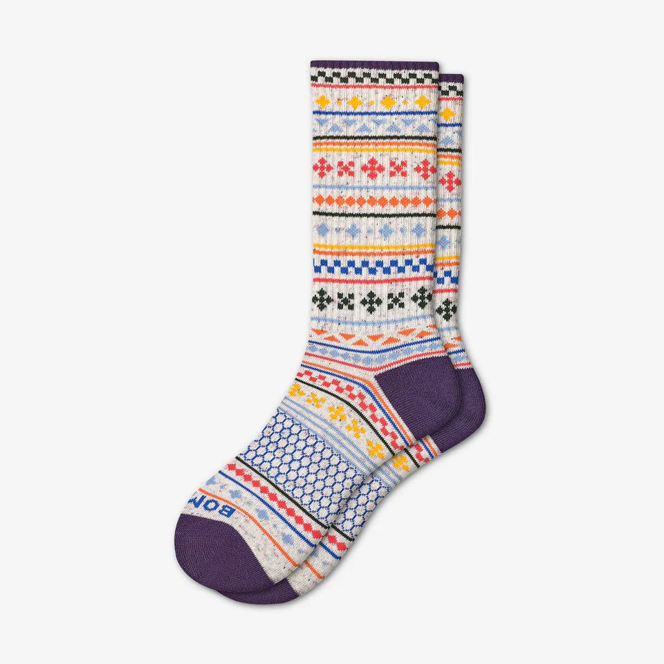 Women's Fair Isle Calf Socks | Bombas Socks