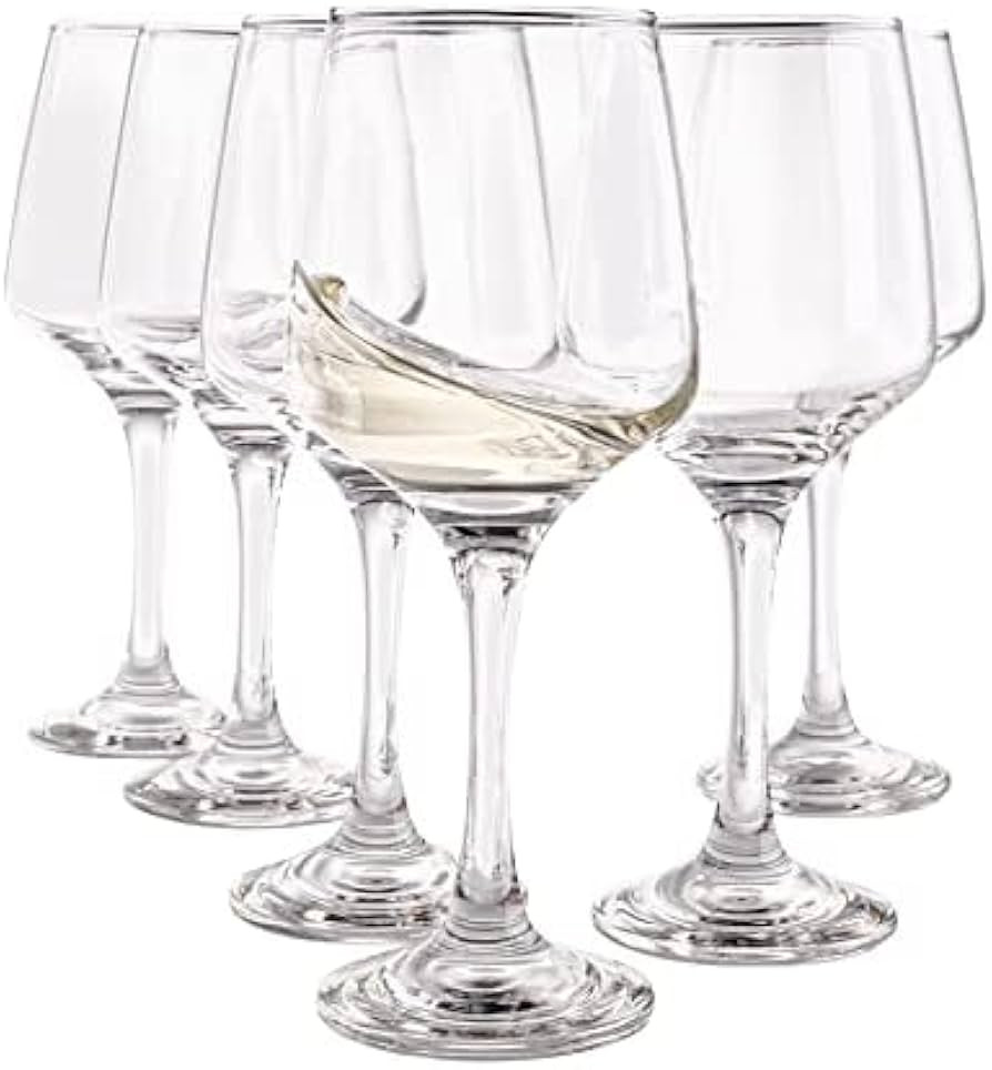 Vikko 9.5 Ounce Wine Glasses | Beautifully Shaped – Thick and Durable Construction – For Part... | Amazon (US)