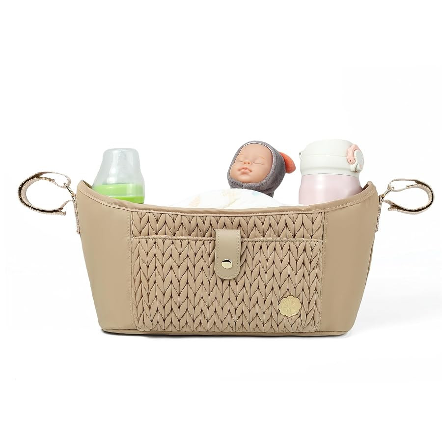 Universal Baby Stroller Organizer,Diaper Caddy Organizer with Adjustable Straps to Fits Nearly An... | Amazon (US)