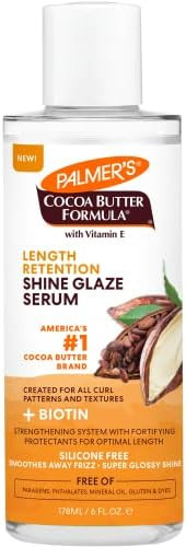 Palmer's Cocoa Butter & Biotin Length Retention Shine Glaze Serum, 6 Ounce | Amazon (US)