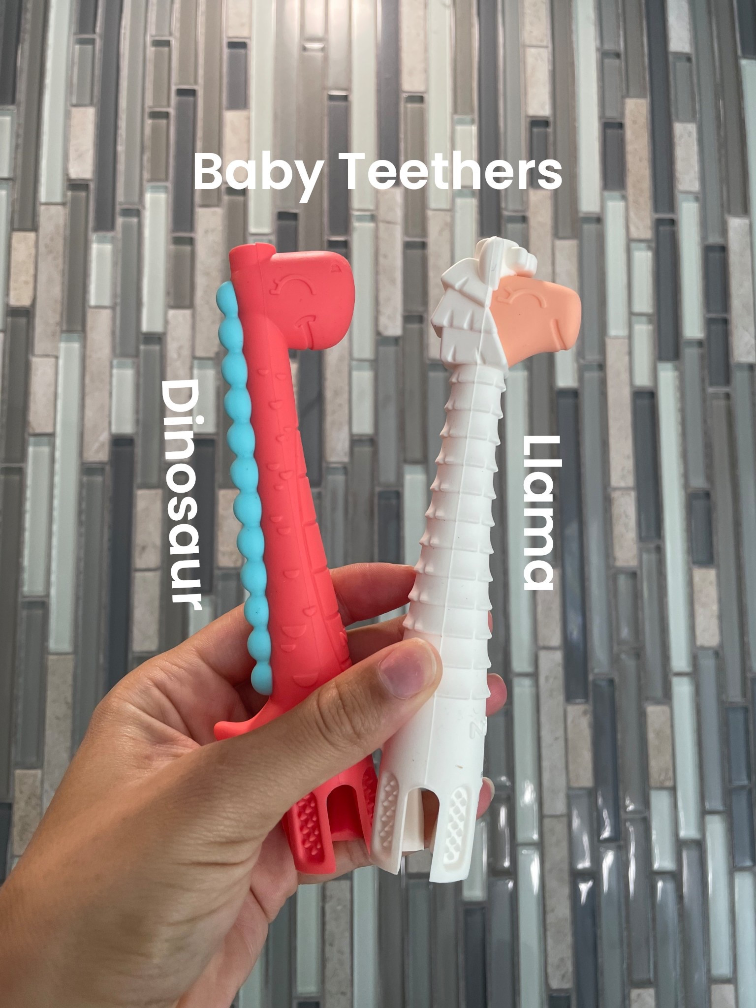 Look how cute these Nuby Llama & Dinosaur Teethers are 😍🦙🦖

I thought it was a Giraffe but it says Dinosaur 😂

#LTKBaby