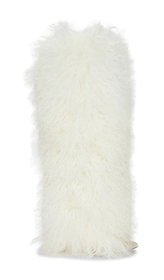 Paris Texas Furry Stiletto Boot in White. - size 37.5 | Revolve Clothing (Global)