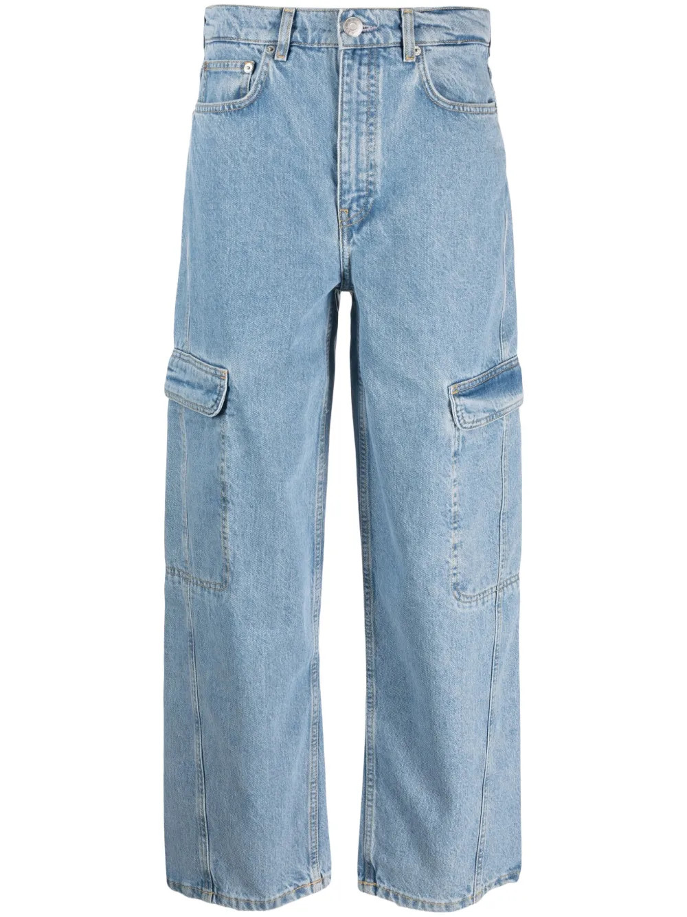 Bimba y Lola Cargo wide-leg Jeans - Farfetch | Farfetch Global