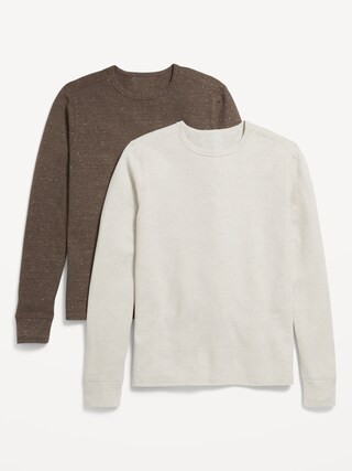 Waffle-Knit T-Shirt 2-Pack | Old Navy (US)