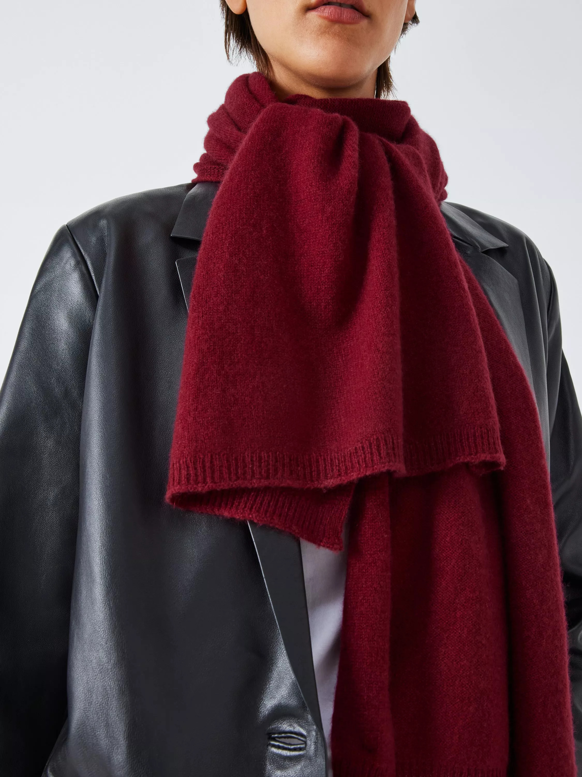 John LewisCashmere Scarf, Berry | John Lewis (UK)