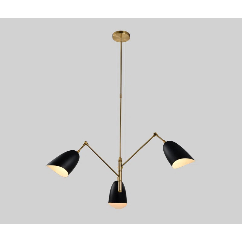 Caswell 3-Light Sputnik Modern Linear Chandelier | Wayfair North America
