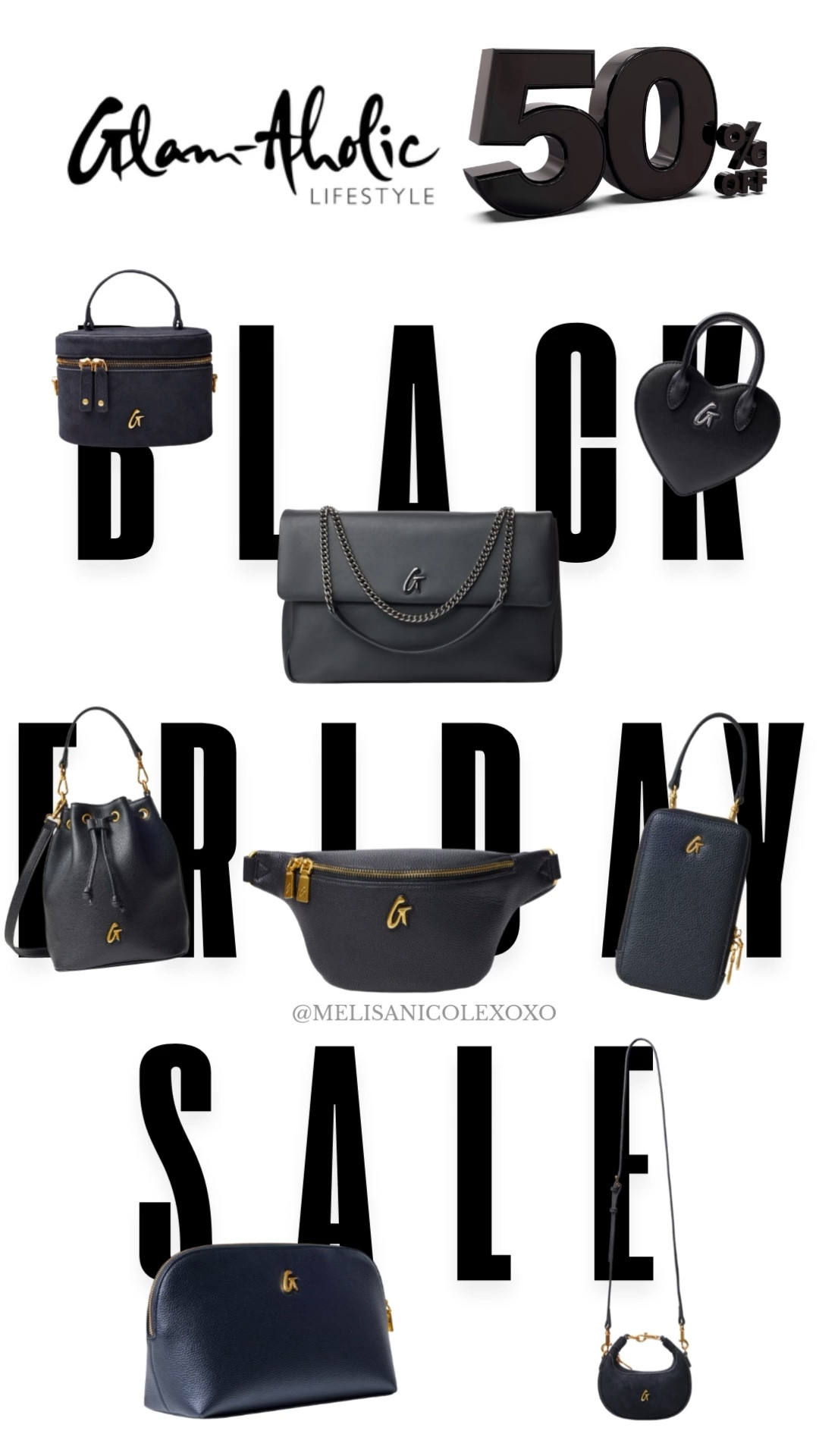 It’s a Glam-Aholic Lifestyle Black Friday Sale! 50% off all black products, starts Friday, 11/28 at 3pm est - Saturday, 11/29 at 11:59pm est. 

#LTKGiftGuide #LTKHoliday #LTKSaleAlert