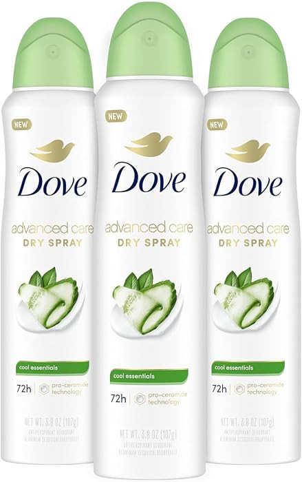 Dove Advanced Care Antiperspirant Deodorant Spray Cool Essentials 3.8oz 3PK | Amazon (US)
