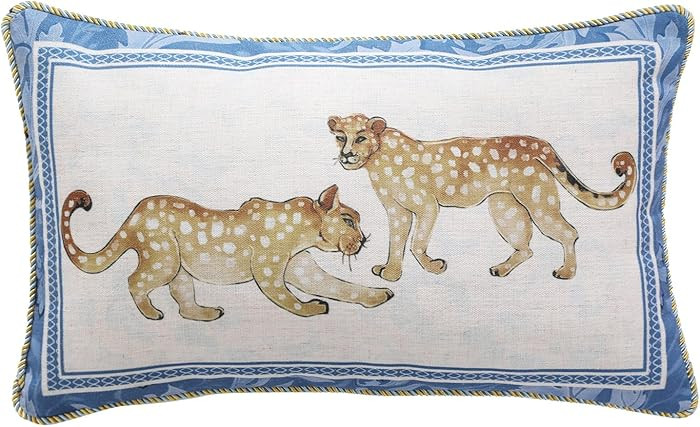 patdrea Designer Lumbar Throw Pillow Covers for Couch 12"x20",Vintage French Linen Pillows Cover ... | Amazon (US)