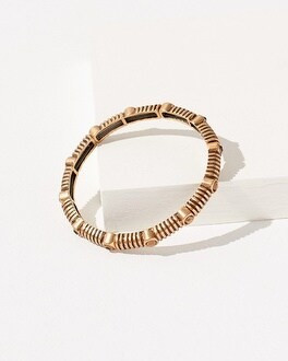 Gold Tone Pave Stretch Bracelet | Chico's