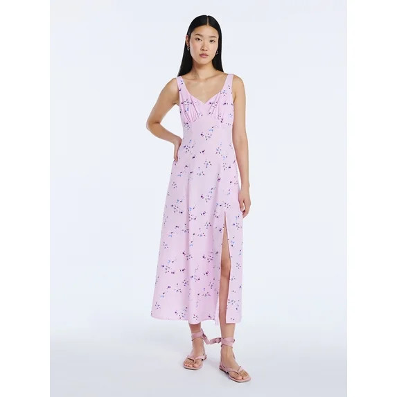 Scoop Women’s Side Slit Maxi Dress, Sizes XS-XXL | Walmart (US)