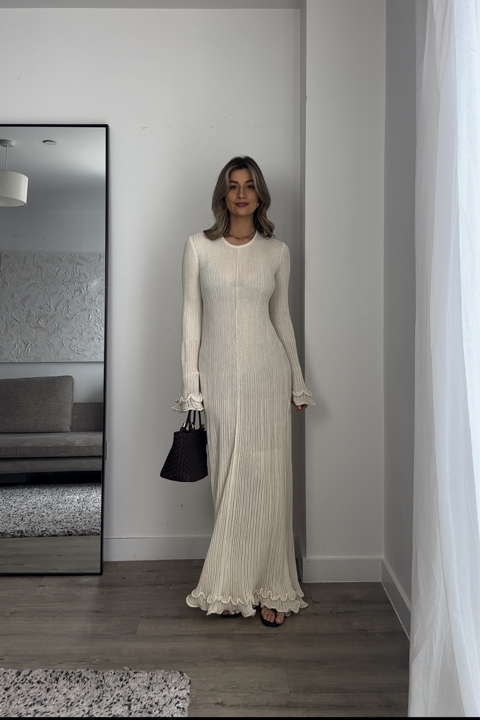 fitted lace wedding dress Recycled Tie Back Sweater Dress – United By Blue main image 1