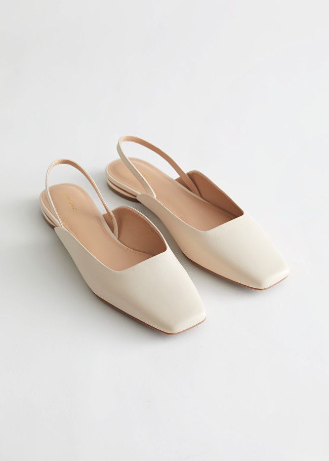 Leather Square Toe Ballerina Flats | & Other Stories (EU + UK)