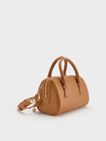 Everleigh Bowling Bag
    
         - Russet Brown | Charles & Keith AU