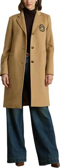 Logo Patch Wool Blend Jacket | Nordstrom