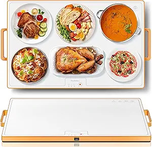 Food Warming Mat (XL 24"x16"), Food Warmers for Parties Buffet and Daily Use, Full Surface Warm E... | Amazon (US)