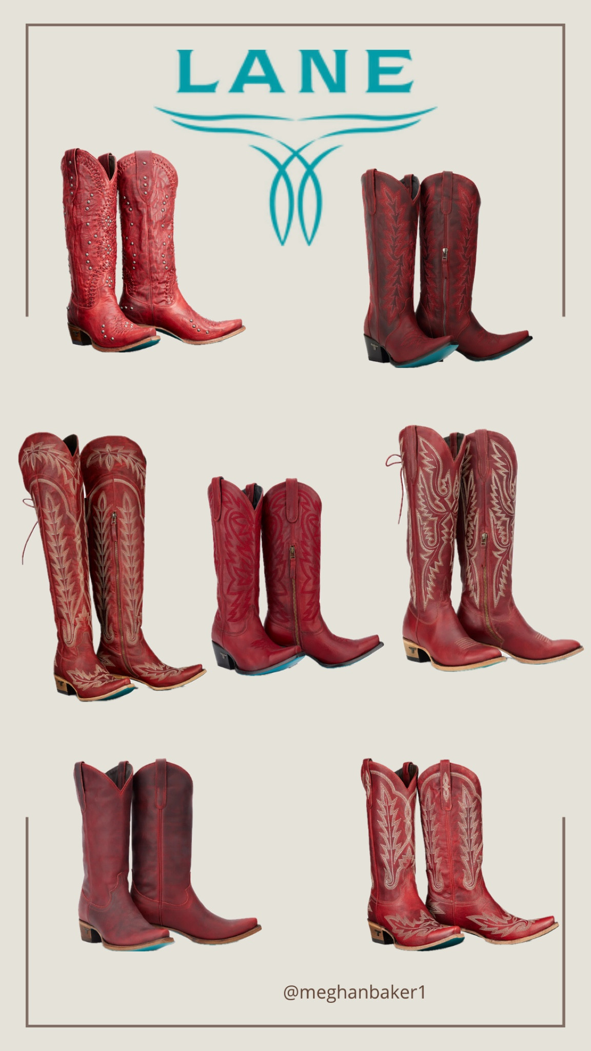 Lane Boot Fashion. Everyone needs a pair of red boots. Downtown, Christmas, Fourth of July, Valentine’s Day, Sunday, Country Concert, Rodeo, Wedding!MBAKER10 for 10% off ;)

#LTKwedding #LTKshoecrush #LTKstyletip