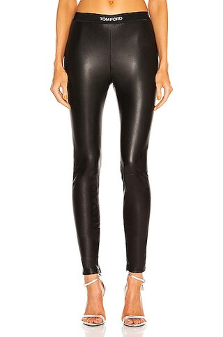 Leather Logo Waist Legging | FWRD 