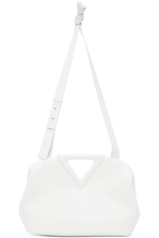 Bottega Veneta - White Medium Point Top Bag | SSENSE