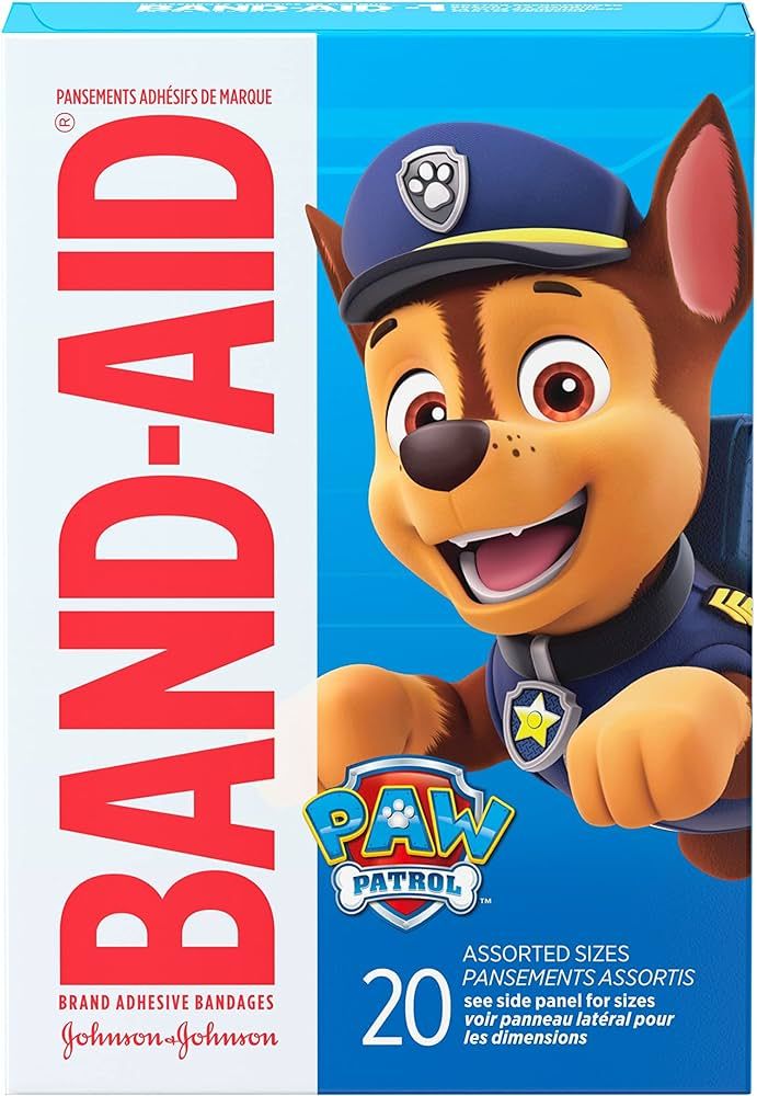 Band-Aid Brand Adhesive Bandages for First Aid, Nickelodeon PAW Patrol, Assorted, 20 ct | Amazon (US)