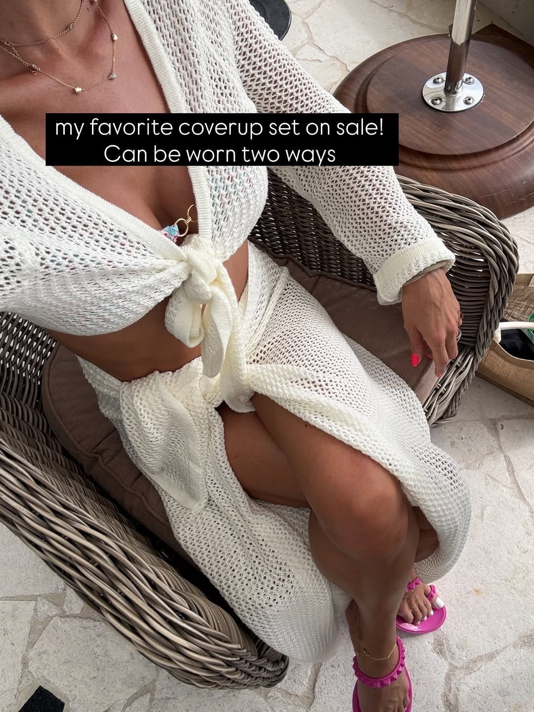 Amazon beach coverup matching set  jelly sandals I love resort vacation spring 

#LTKootd #LTKSwim #LTKPetite