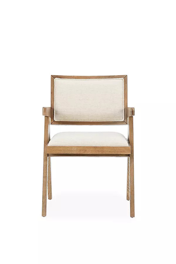 Dolton Linen Dining Arm Chair | Anthropologie (US)