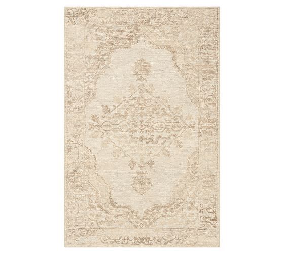 Kenley Tufted Rug - Gray | Pottery Barn (US)