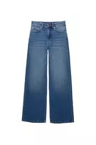 High-rise wide-leg jeans | PULL and BEAR UK