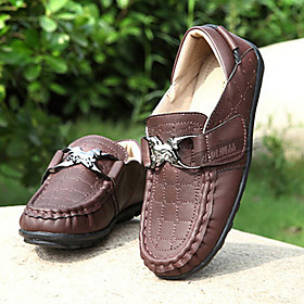 Boys' Shoes Comfort Flat Heel Leather Loafers Shoes | Light in the Box