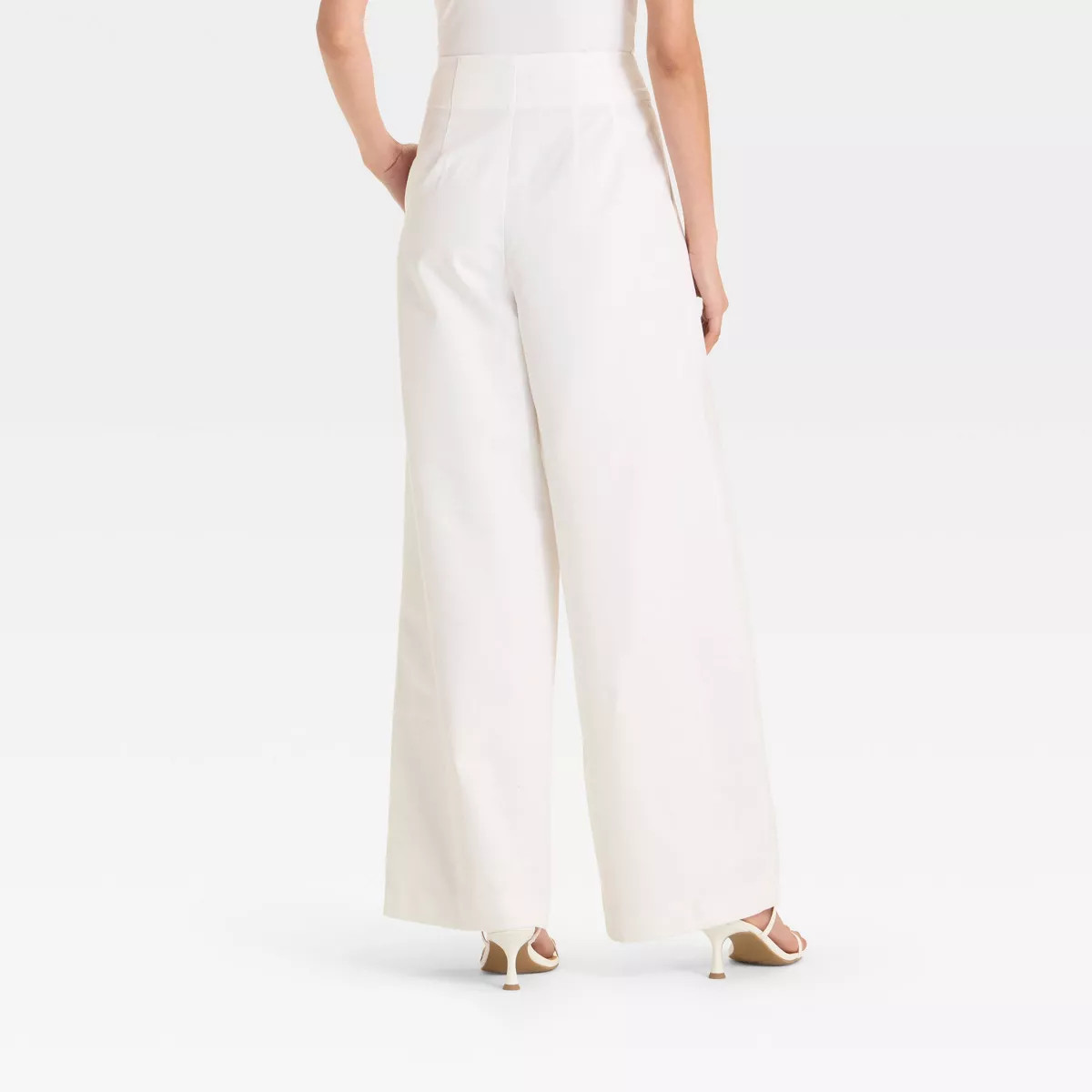 Women's High-Rise Relaxed Fit Wide Leg Pleated Linen Trousers - Future Collective | Target