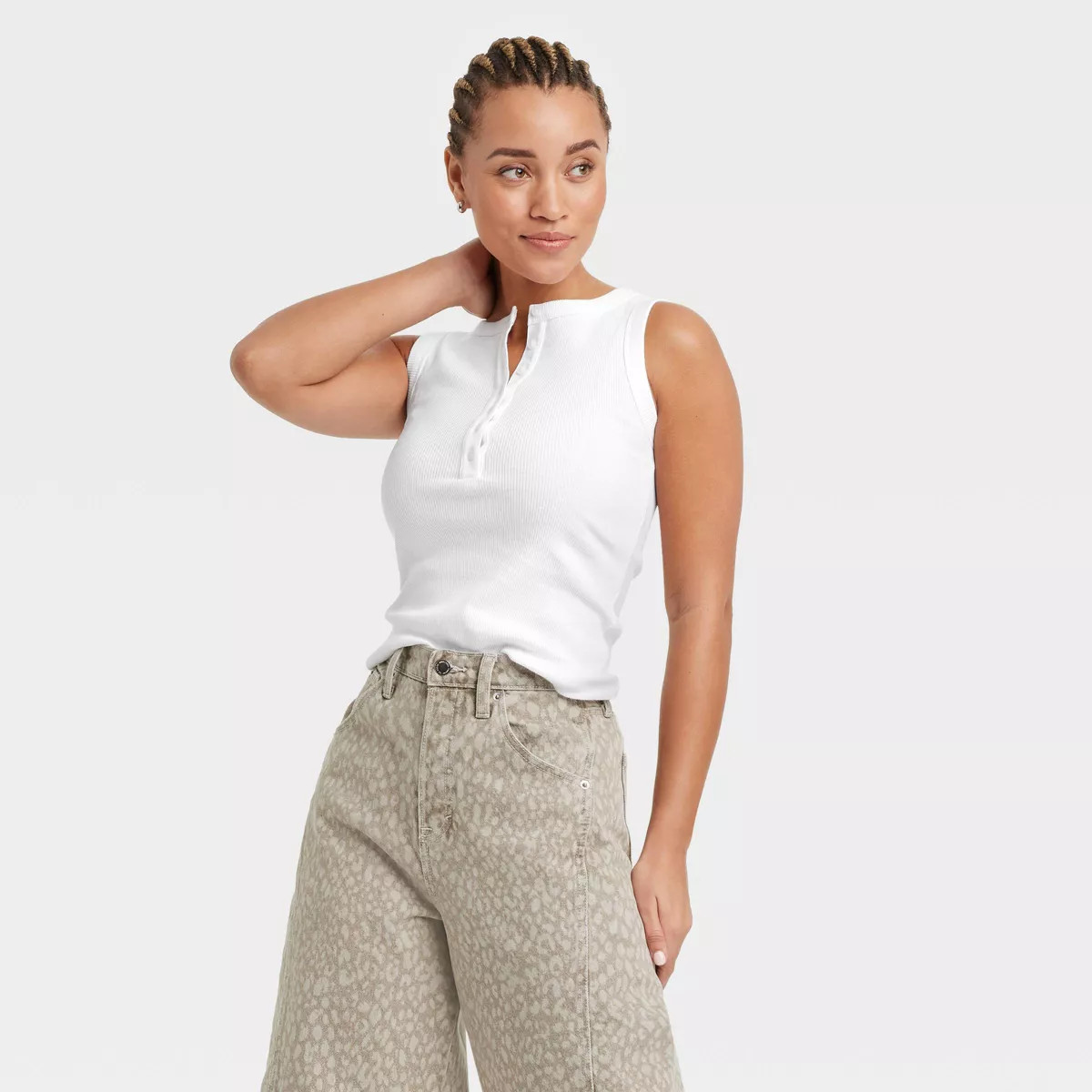 Women's Henley Tank Top - Universal Thread™ | Target
