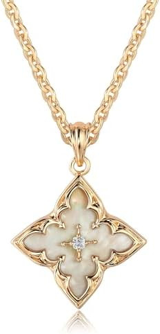 Fettero Gold Clover Necklace for Women Dainty 14K Gold Plated CZ Pendant Necklace Adjustable Chai... | Amazon (US)