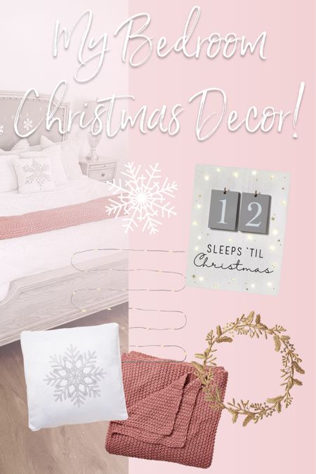 Pink and white Christmas decor for your girly bedroom 

#LTKSeasonal #LTKHoliday #LTKCyberweek