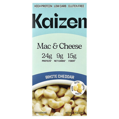 Kaizen, Mac & Cheese, White Cheddar, 6.4 oz (178 g) | iHerb