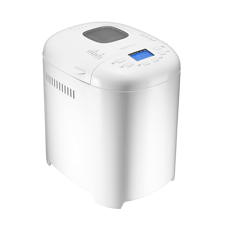 Amazon Basics Programmable Bread Maker, 2 Pound Non-Stick Automatic Bread Making Machine, 14 Sett... | Amazon (US)