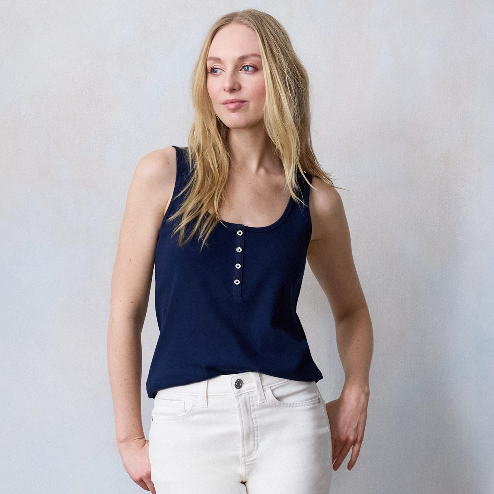 Women's LC Lauren Conrad Henley Tank Top | Kohl's