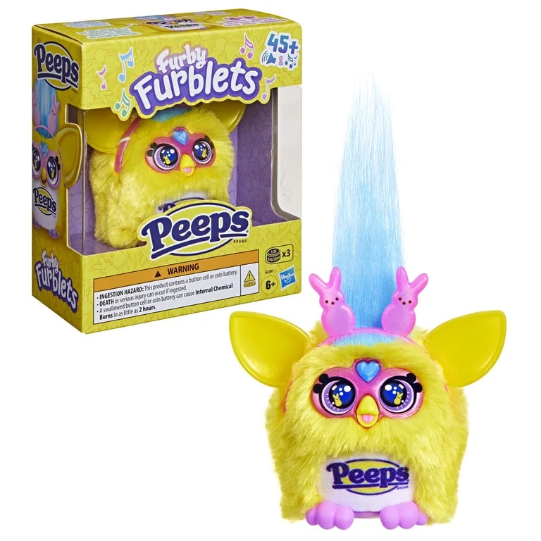 Furby Furblets PEEPS(R) 3" Mini Electronic Plush Toy for Kids 6+, Easter Basket Stuffers | Walmart (US)