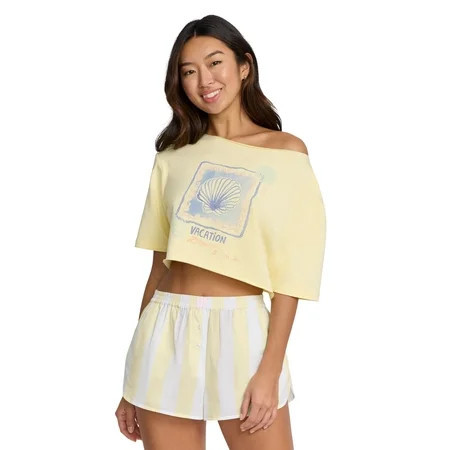 Mills by Millie Bobby Brown Women s Crop Graphic Tee Sizes XS-XXXL | Walmart (US)